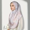 Muslim Hijabs Women Head Wrap Square Scarf Floral Print Turban Cap