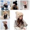 Искусственный мех Защитная шапка для ушей шерстяная зимняя плюшевая шапка милая вязаная шапочка для улицы