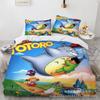 Комплект постельного белья из трех предметов с 3D цифровой печатью, мультяшной анимацией и шиншиллой, пододеяльник, наволочка, комплект из четырех предметов