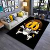 Funny Creative Smiling Face Skull Carpet for Living Room Bedroom Hallway Alfombra Anti-slip  Rug Sofa Doormat  Home Decor Tapete