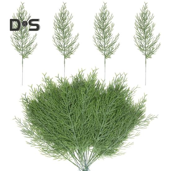 20 шт. искусственные сосновые ветки многоразовые искусственные зеленые листья для поделок поделок реквизит для фотографий домашнее рождественское украшение