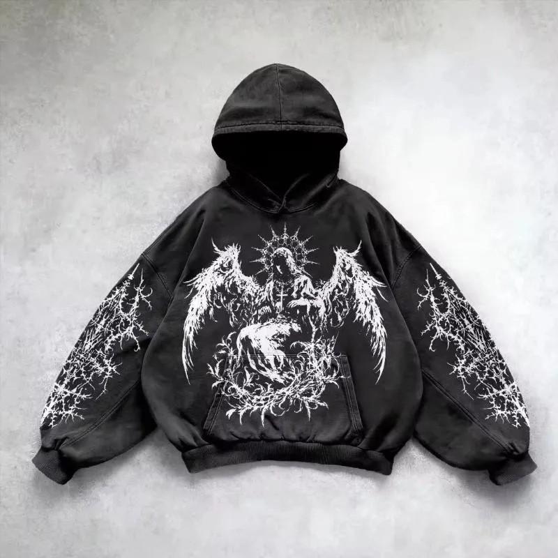 Unisex Oversized Hooded Sweatshirt With 3D Print Streetwear Long Sleeve Pullover Winter Casual Wear