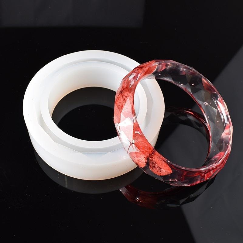 1шт DIY кристалл эпоксидной формы сухой цветок кристалл браслет плесень призматический браслет аксессуары