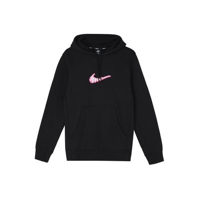 Nike Мужская толстовка с вышитым логотипом граффити, черная BV8733-010
