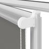 Blackout Roller Blind Grey 125x230 cm Fabric Width 121.6 cm Polyester