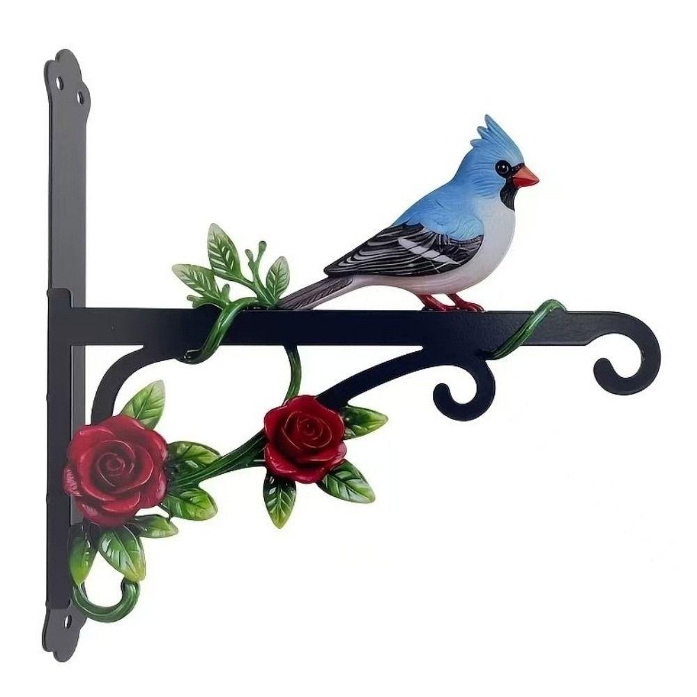 Outdoor Indoor Hanging Bracket Rust-Proof Metal Decorative Rack Home Decoration Wall Hook Indoor