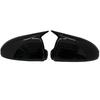 For Mercedes Benz Smart Fortwo W451 2008-2014  Car Side Rearview Mirror Cover Glossy Black/Carbon Fiber Look Rear View Case Trim