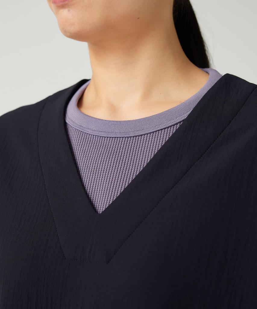 Snow Peak Easy Cloth Dress Tops Dress Dark Navy SH-25AW005 Women's