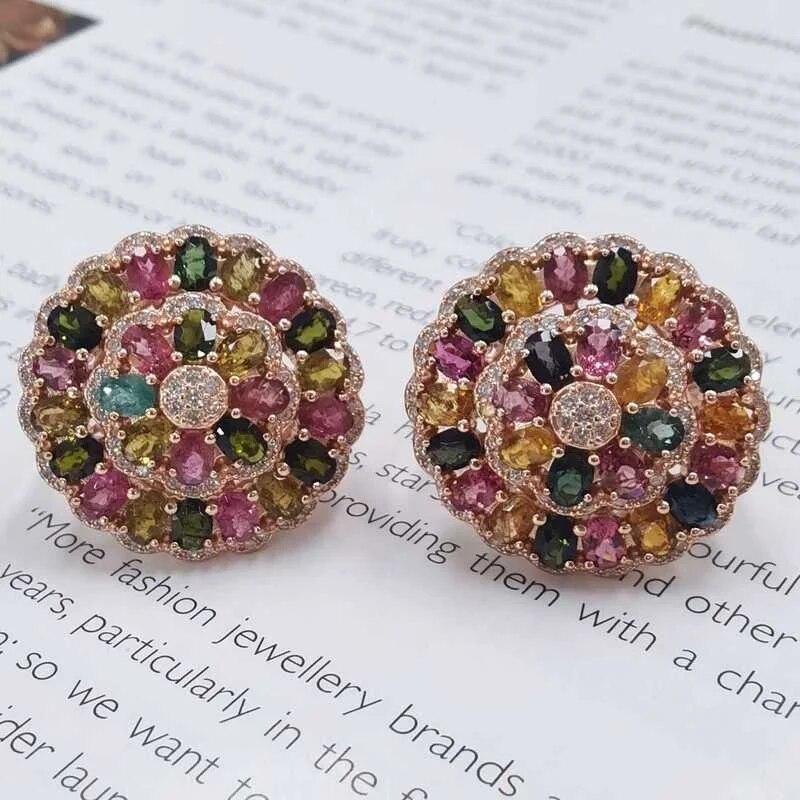 Sace Gems Кольца из стерлингового серебра 925 пробы 3*4 мм с натуральным турмалином для женщин, ювелирные украшения для помолвки, коктейлей и вечеринок