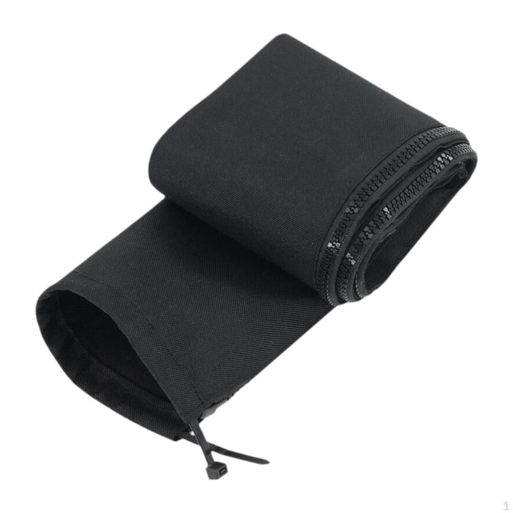 Boat Zippered Rigging Sleeve, Protect, Easy To Use, Trolling Motor Cable Organizer Sleeve