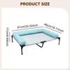 Dog Bed Elevated Cot for Pets with Breathable Mesh Outdoor Use