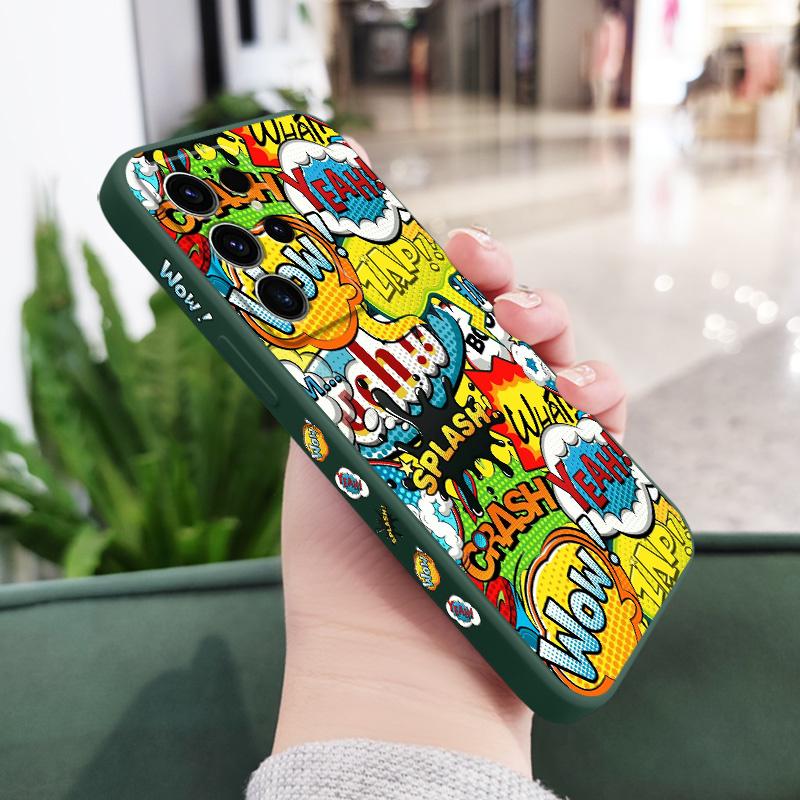 Взрывной английский чехол для телефона для Samsung Galaxy S25 S24 S23 S22 S21 S20 S10 S10E Ultra Plus FE Note 20 Ultra 10 Plus