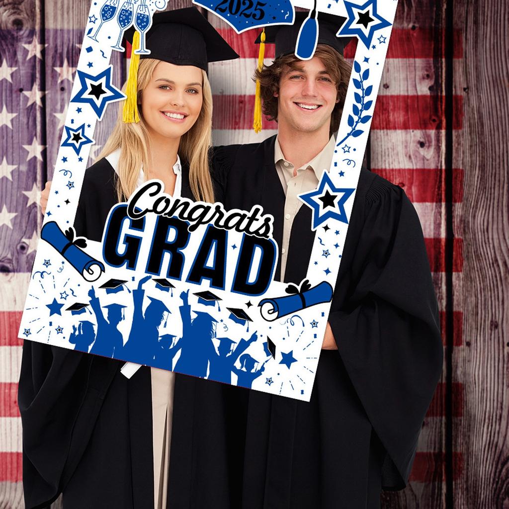 2025 Graduation Season Decoration Paper Photo Frame Photography Props Graduation Celebration Party Supplies