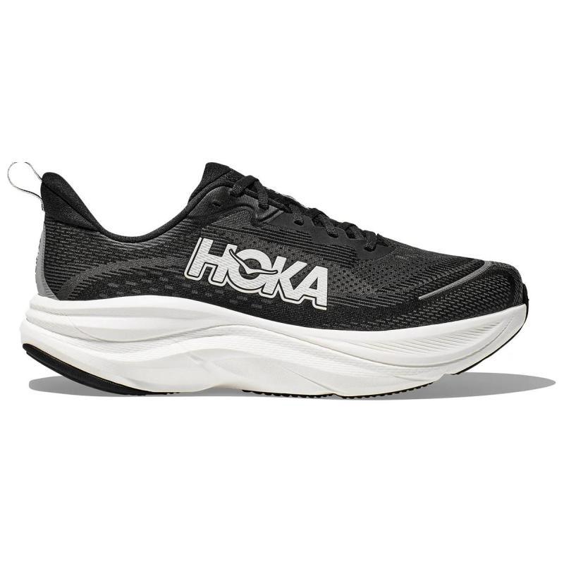 HOKA One One SKYFLOW Противоскользящие износостойкие низкие кроссовки для бега мужские черные с белым 1155111-bwht