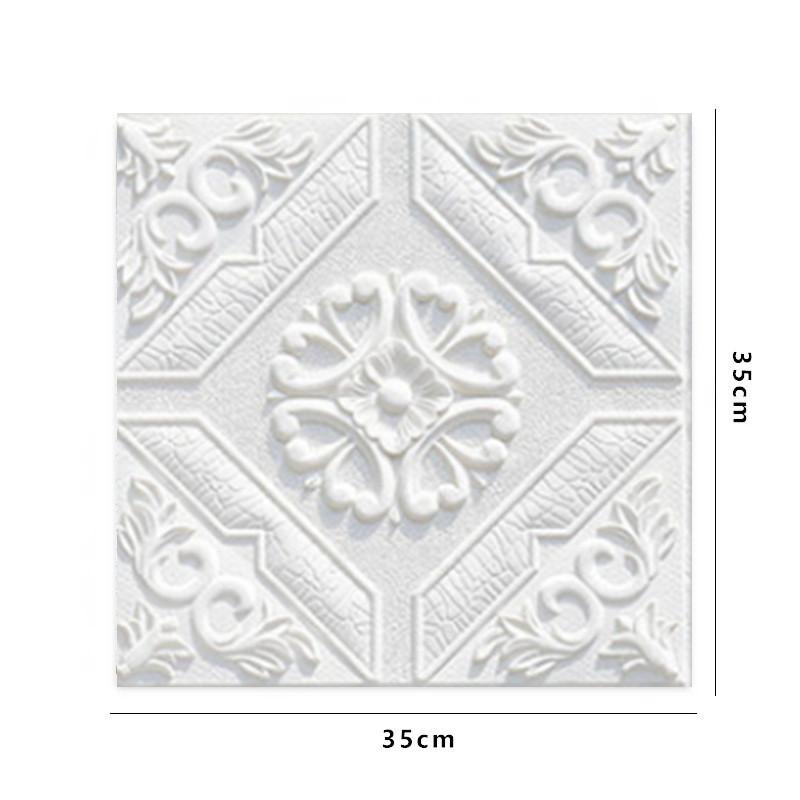 4 шт. 35*35 см Потолок Спальня Декор 3D Фон Обои Отклеивающиеся и Наклеивающиеся Водонепроницаемые Наклейки на Стену Анти-столкновение Домашний Декор