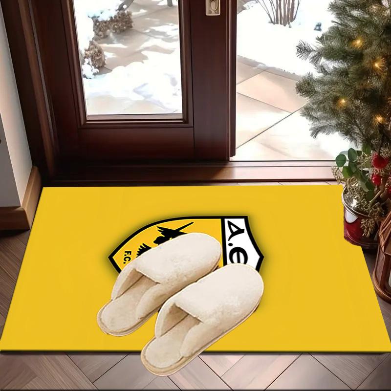 Aek Football Crest Area Rug Office rug, Chair Rug, Decor Carpet Livingroom bedroom Mat, Large Size Fan gifts Christmas gifts
