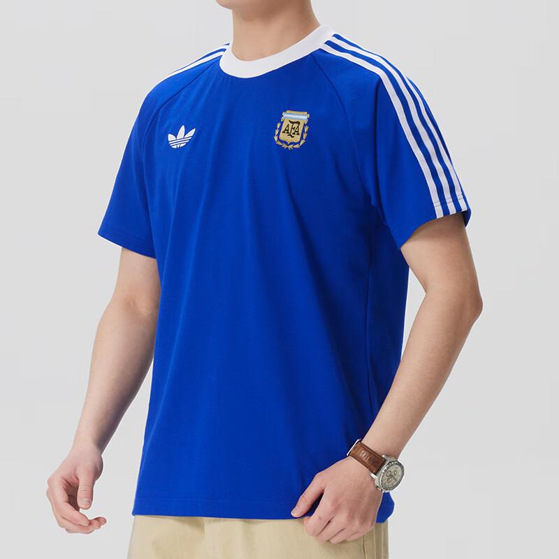 adidas Мужская футболка Argentina Originals Ярко-синяя JZ6307