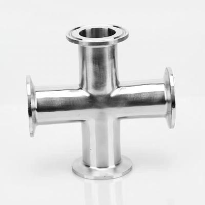 OEM 304 Нержавеющая сталь Tri-Clamp 4-ходовой крест 3/4"-4" для систем пищевой промышленности и производства напитков – Промышленный класс