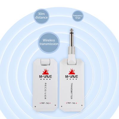 M-VAVE 5.8G Беспроводная гитарная система Перезаряжаемый гитарный передатчик Приемник UHF для электрогитары