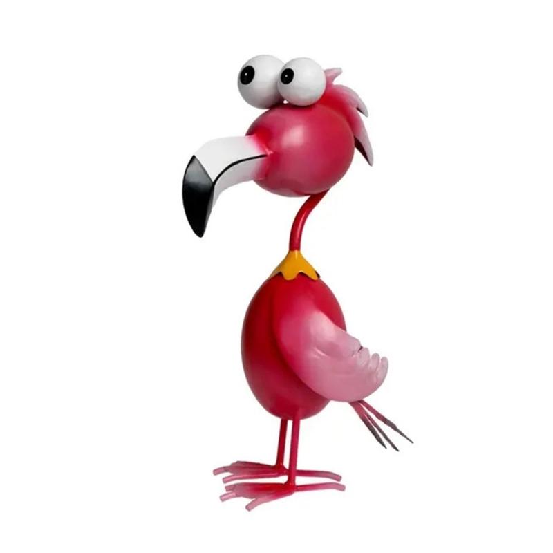 Элегантные Фламинго Павлины Курица Садовая Скульптура Долговечность Устойчивость к Ржавчине Железо Защита от Погоды Арт Декорация