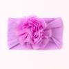New cute and comfortable flower children's jewelry, soft solid color baby fontanelle headband, baby headband