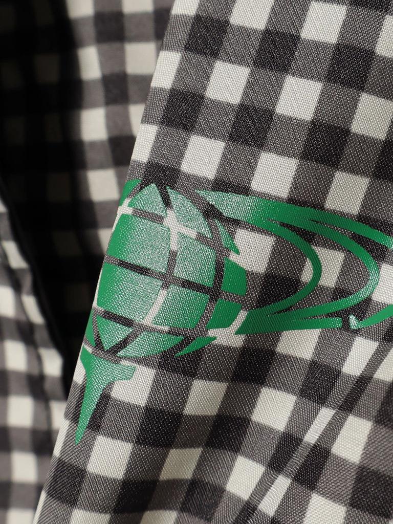 Beams Golf Orange Label Size 83190001838 Women's 2-Way Raincoat, Gingham, M,