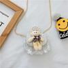 Bag Crossbody Kid With Pearl Handle And Flower Bear Rabbit Decoration