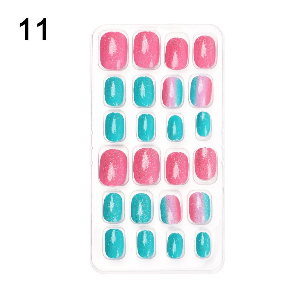 Детский искусственный маникюрный инструмент, пресс для ногтей, детские накладные ногти, накладные ногти, носимые кончики ногтей