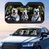 ARG Dogo Argentino 2026 Soccer Sun Visor Car Windshield Sunshade UV Protection Reflective Foldable Heat Insulation Cover