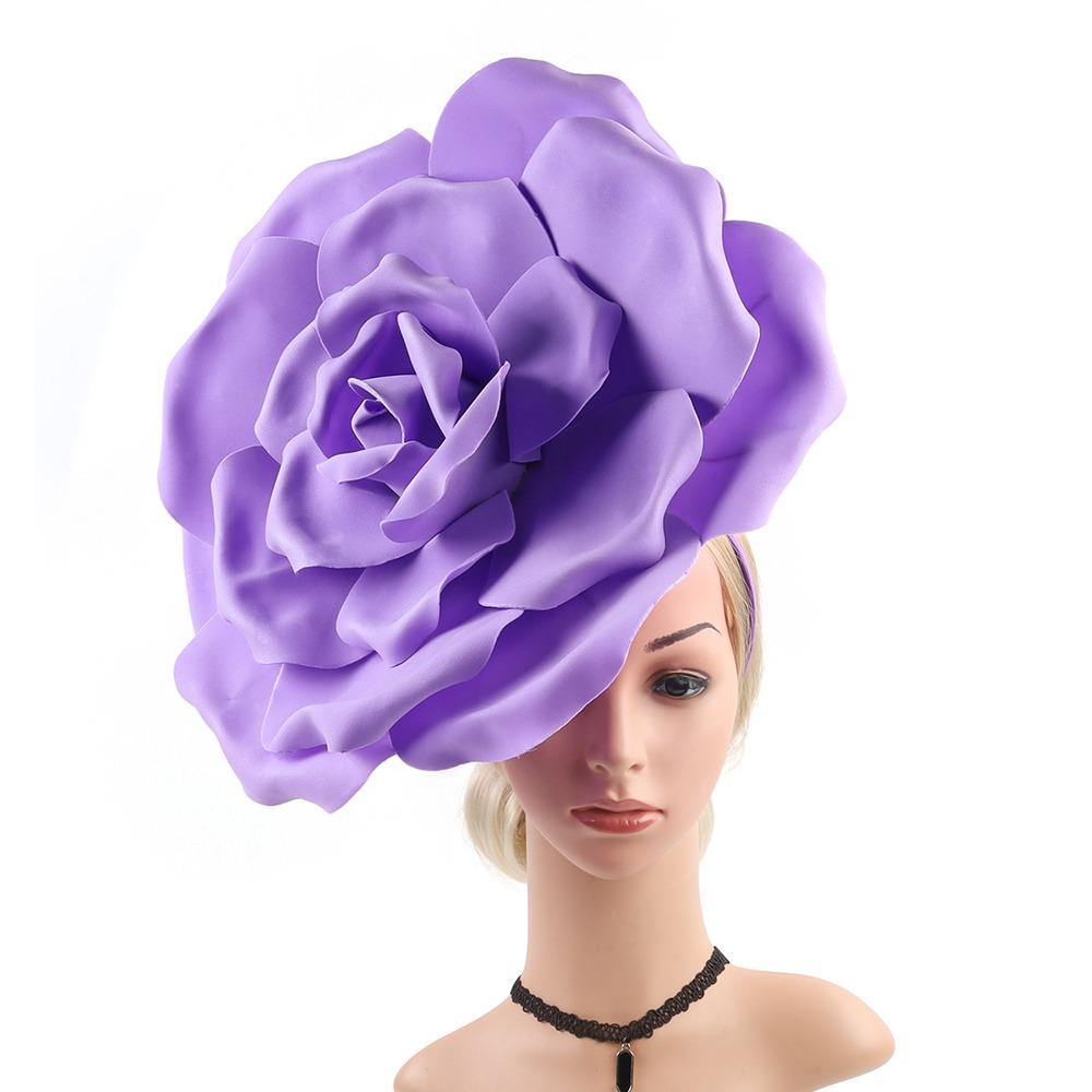 Чайная вечеринка Коктейль Жокейский клуб Цветочные повязки на голову Свадебные свадебные аксессуары для волос для женщин