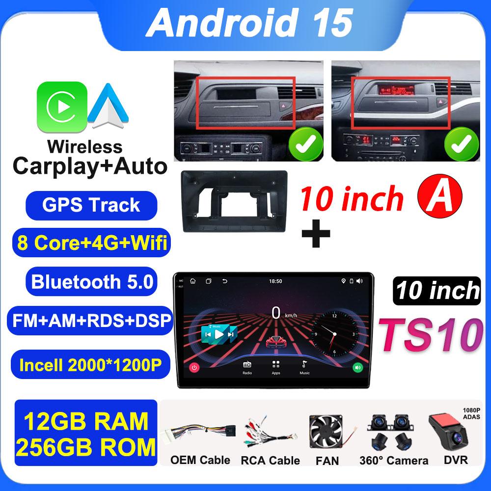 7inch 10inch Screen For Citroen C5 X7 Carplay Android Auto Autoradio 4G BT GPS Navigation Car Radio Player Stereo Wifi