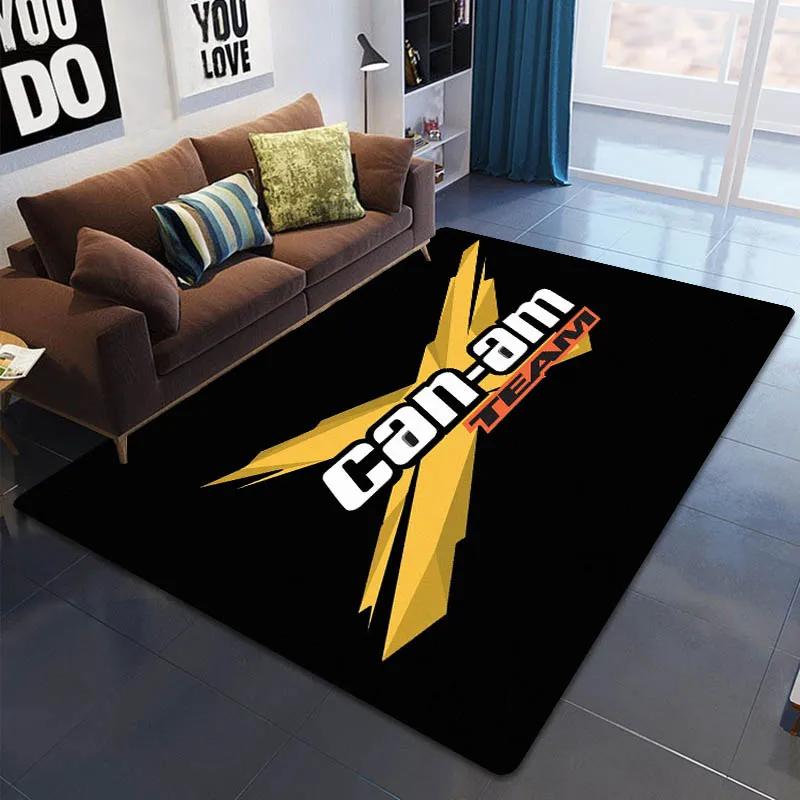 2026 Can-AM motorcycle logo printed carpet Living room bedroom non -slip carpet Yoga mat Outdoor carpet kawaii rug birthday gift