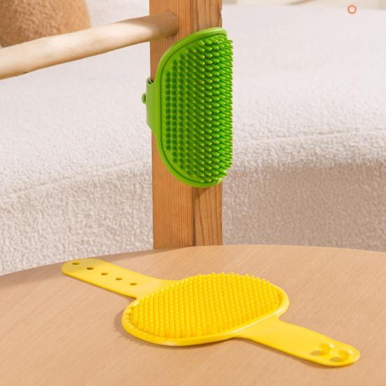 Cat Self Grooming Brush Adjustable Corner Cat Face Itch Scratching Brush Table Leg Silicone Massage Comb for Indoor Long Short Haired Cats