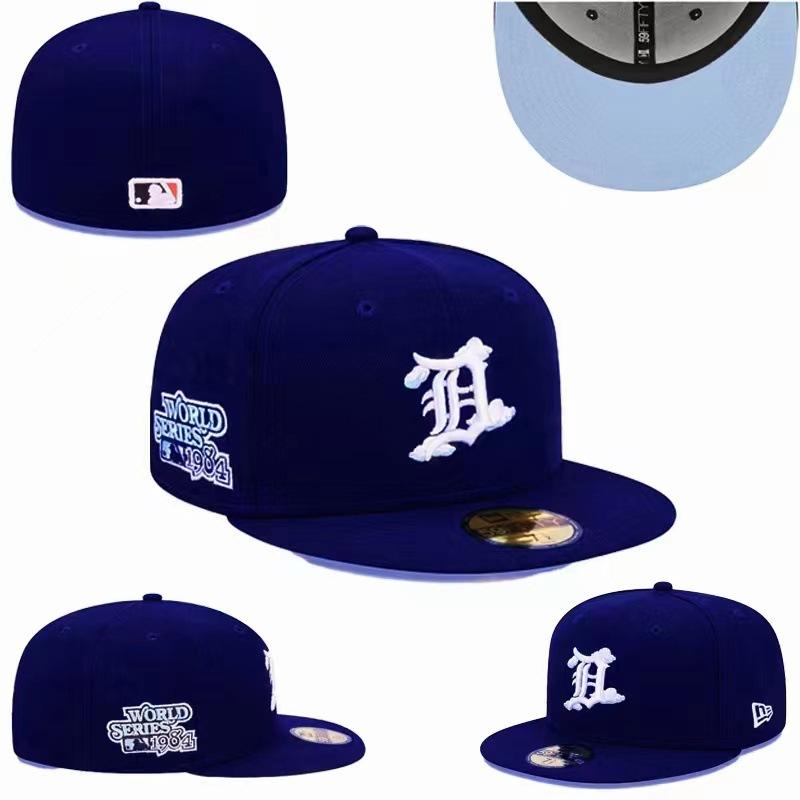 Detroit Tigers Size Cap, Closed Hat, Baseball Cap, Sun Visor, Embroidered Hat, Multi-Color.