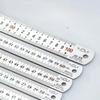 1Pc Dawning Stainless Steel Ruler High Precision Laser Red Letter Double-sided Thickened