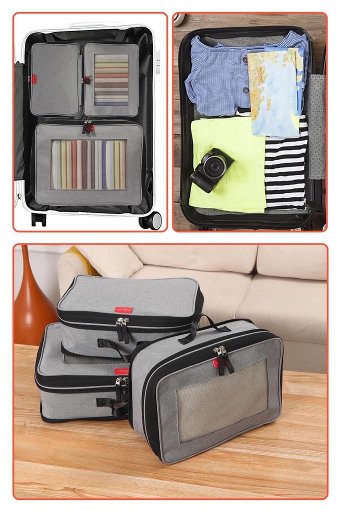 OSKOE компрессионная дорожная одежда компрессионная дорожная внутренняя внешняя SBS молния пространство для одежды большое сухая и влажная одежда удобная