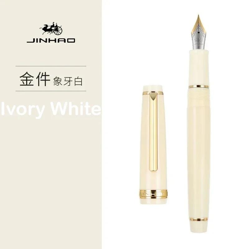 JINHAO 82 Перьевая ручка Прозрачная Ручка-спиннер Золотая EF F M Перо Деловые Офисные Школьные принадлежности Чернильные ручки Канцелярские товары
