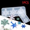 1PC DIY Crystal Dropper Snowflake Accessories with Holes Pendant Silicone Mold