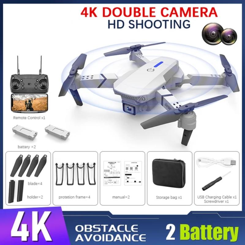 Новый FPV Дрон WiFi, Широкоугольная 4K HD Камера, Удержание Высоты, Складной Квадрокоптер с Пультом ДУ
