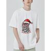 Christmas T-Shirt Black Noel Joy Winkle Gifts Santa Hat Print For Holiday Season