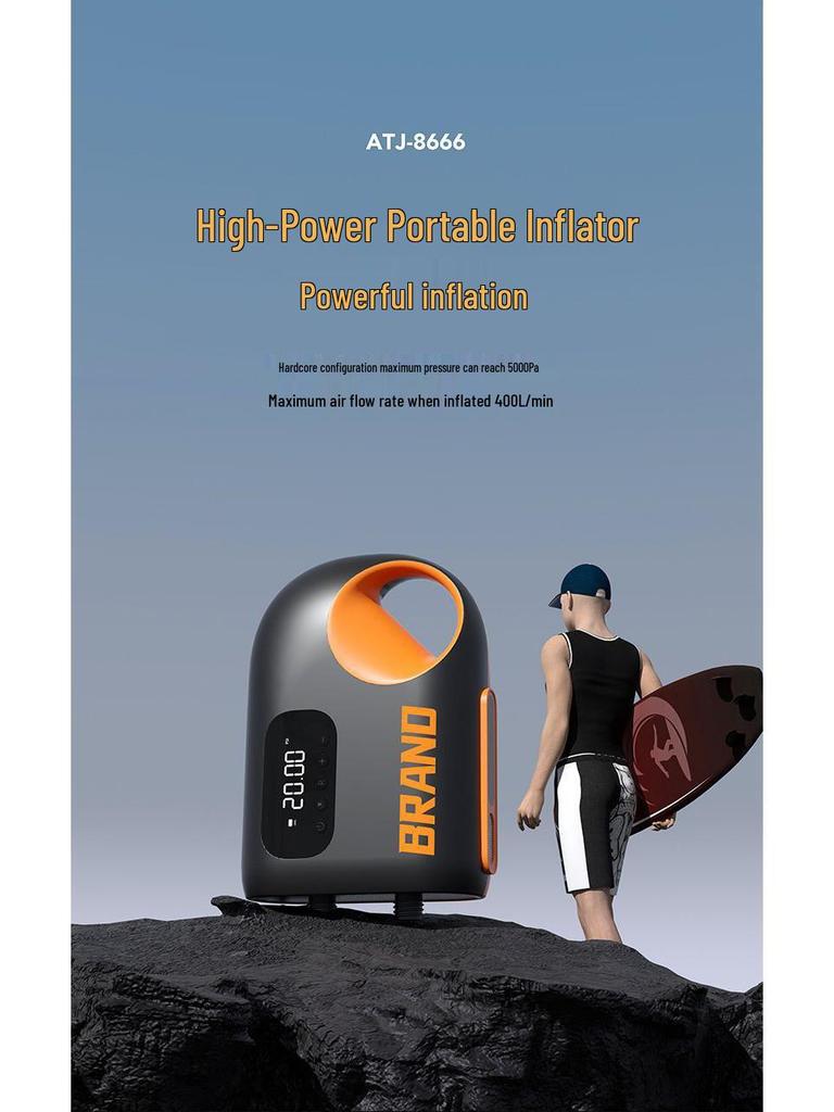 Компактный беспроводной электрический воздушный насос для автомобиля, палатки, SUP, каяка