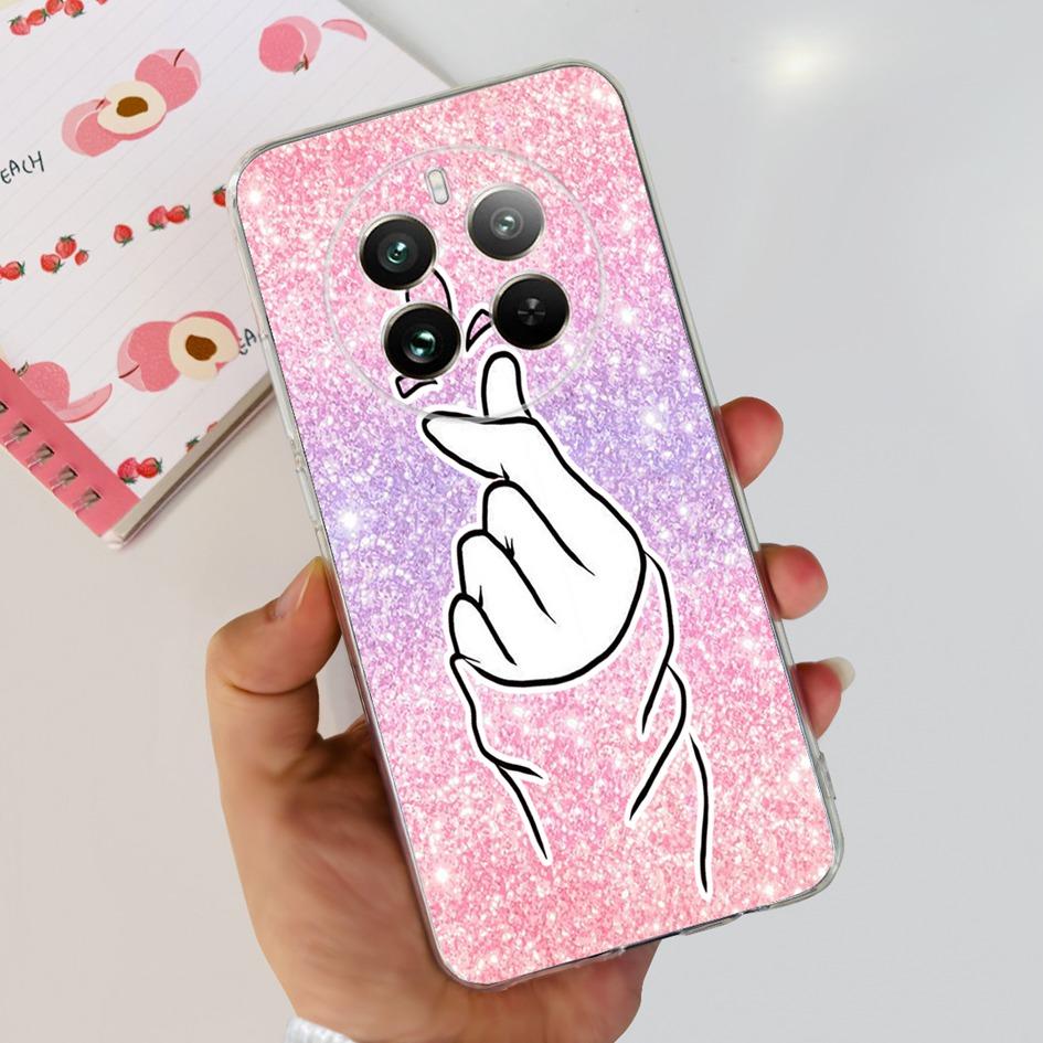 Чехол для Realme 12 Pro Plus Популярный Цветок Астронавт Мягкий Прозрачный Силиконовый Чехол для Телефона на Realme 12 Pro 5G 2024 Funda RMX3842 Чехол