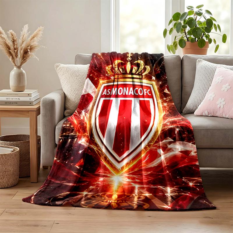 AS Monaco blanket Flannel Blanket Soft Cozy Plush Throw for Sofa Bed Lightweight Home Decor