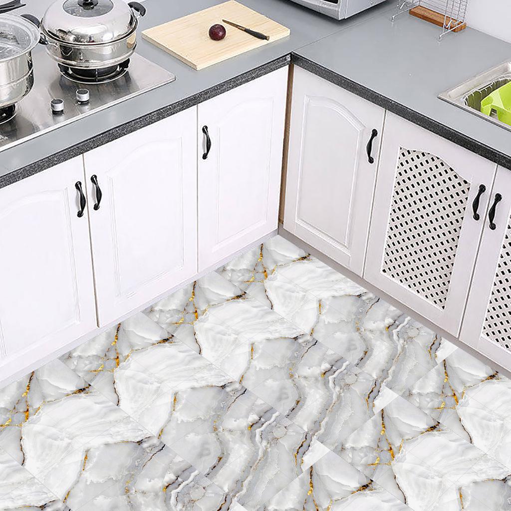 10 шт./компл. керамическая плитка из ПВХ с имитацией мрамора для предотвращения пятен Восстановленная самоклеящаяся бумага для украшения дома Декоративные пленки Наклейки на стены
