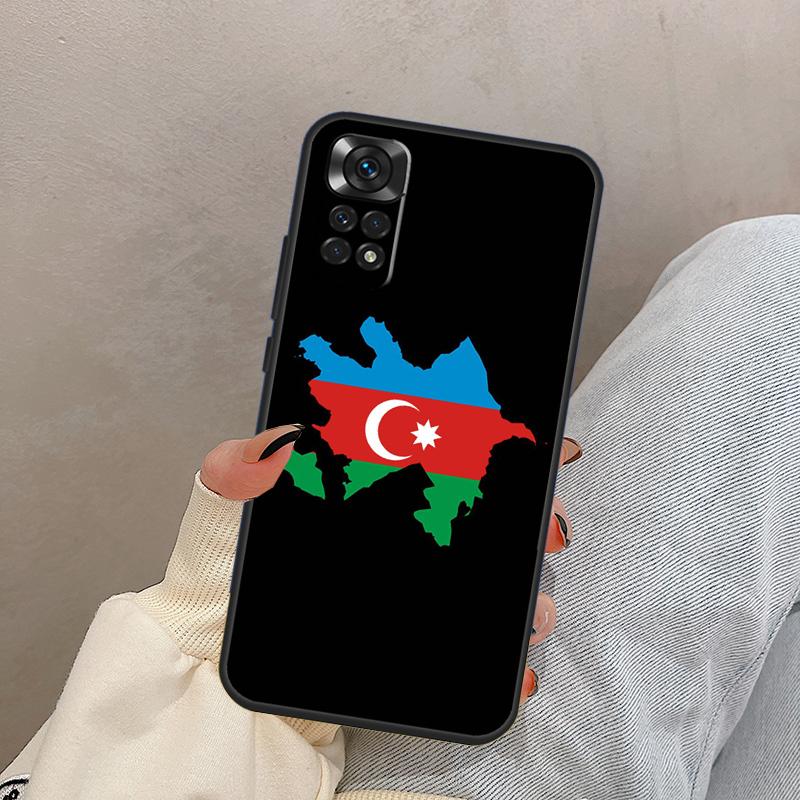 Флаг Азербайджана Для Xiaomi Redmi Note 14 10 11 12 13 15 Pro Plus Чехол Для Redmi 15 15C 14C 10C 12C 13C