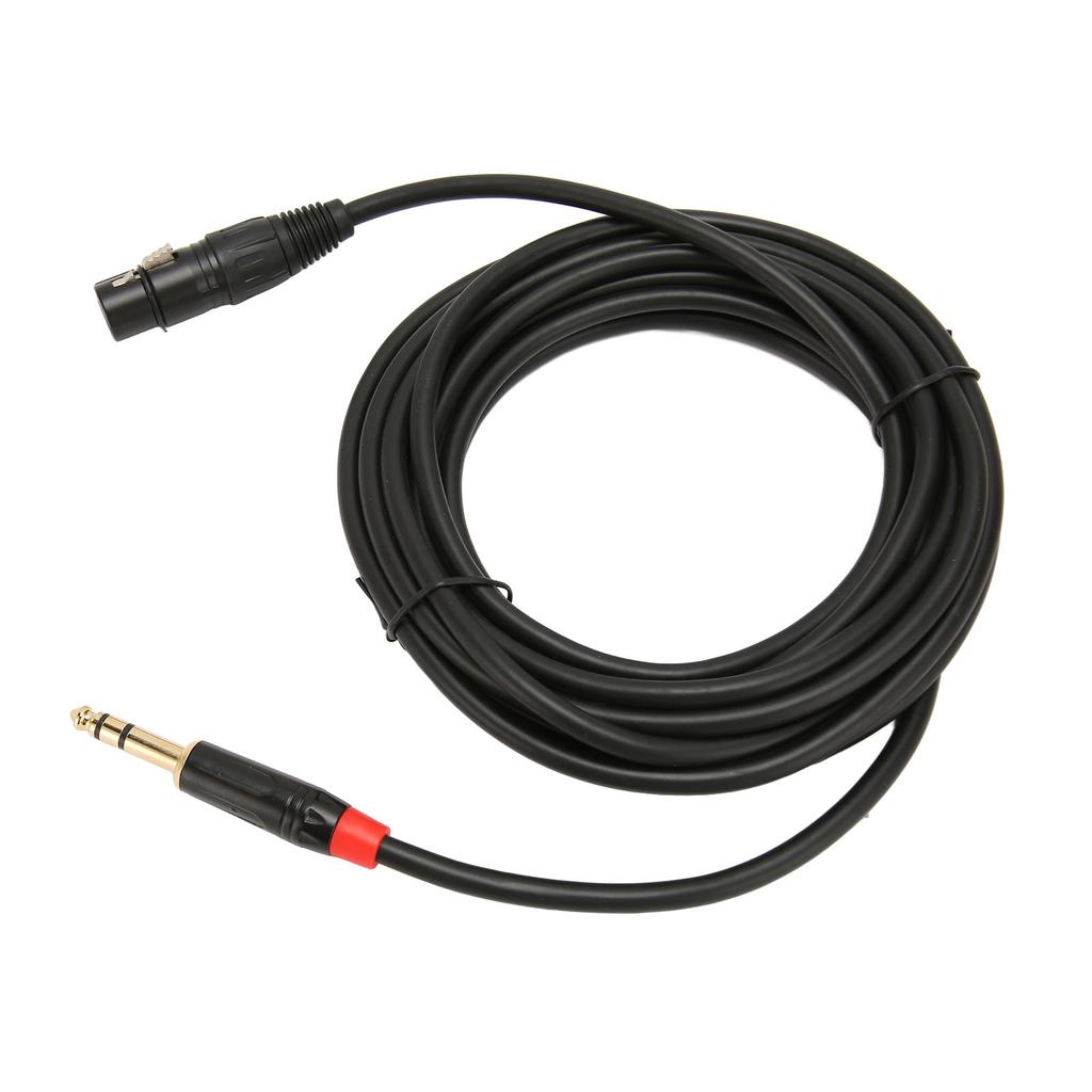XLR гнездо на 1/4 дюйма 6,35 мм TRS кабель, 1/4 дюйма разъем балансный на XLR микрофонный кабель 16,4 фута