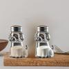 Salt And Pepper Shakers with Stainless Steel Lids Reusable Spice Jars Clear Easy-Fill Spice Storage Organizer for Kitchen Camping