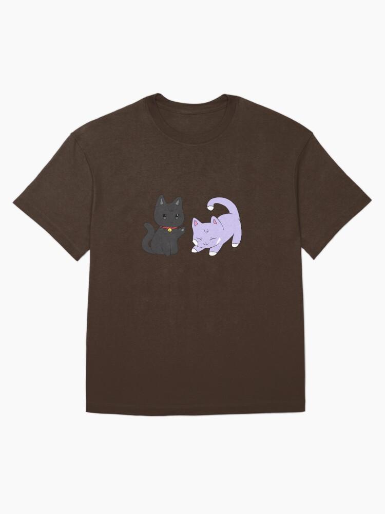 Woosan Cat Design Oversized T-Shirt