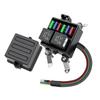 Dustproof Relay Fuse Box Rubber Coil Seal Waterproof Prevent Overcurrent Damage Allowing To Select Appropriate Fuse