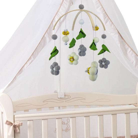 Игрушка-успокоитель Привлекательные яркие цвета Премиум Мультяшные детские мобили для кроватки Погремушка